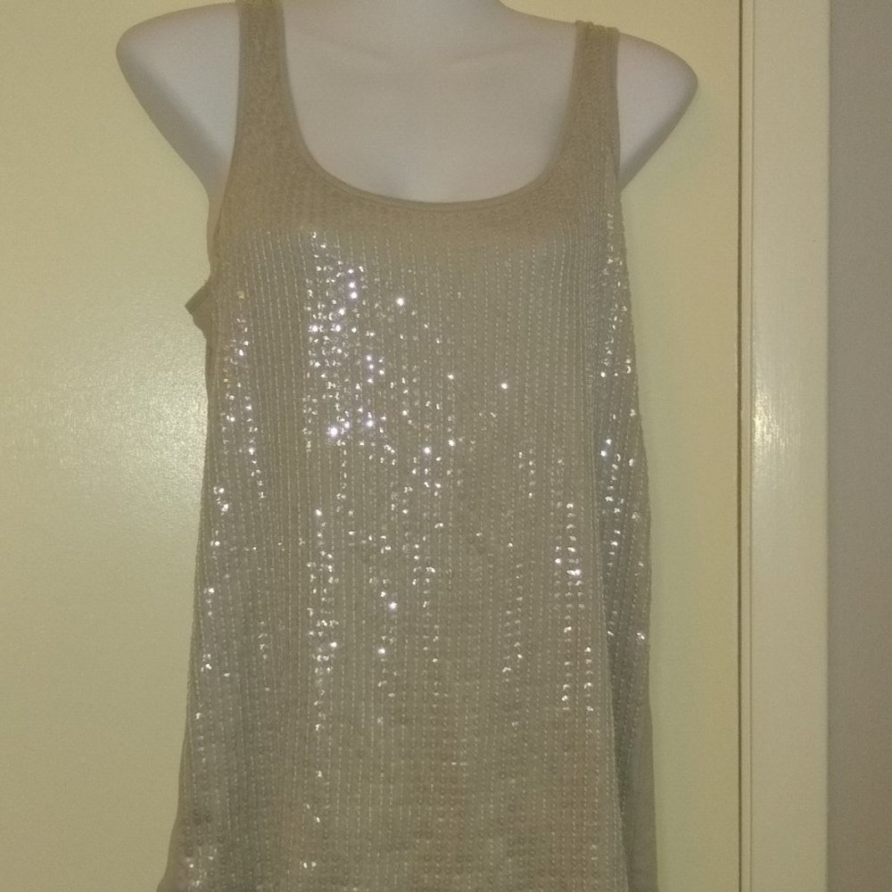 Sequined J. Crew tank top